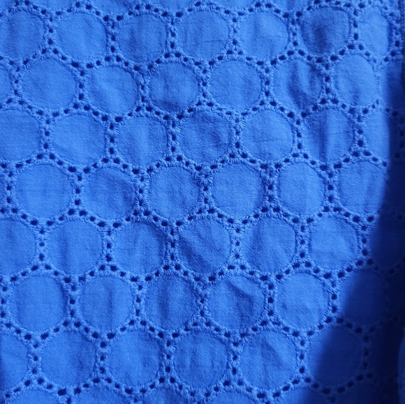 Tommy Hilfiger - Womens,Cornflower Blue Sweater with Eyelet Back - Size XL - Picture 3 of 5